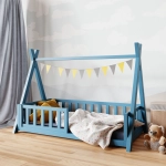 Łóżko tipi z barierkami